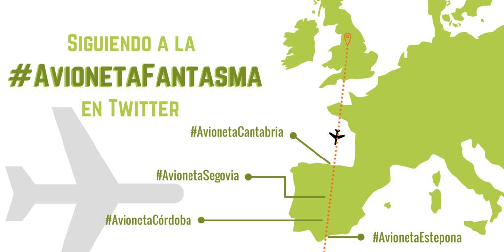 Siguiendo la #AvionetaFantasmaen Twitter